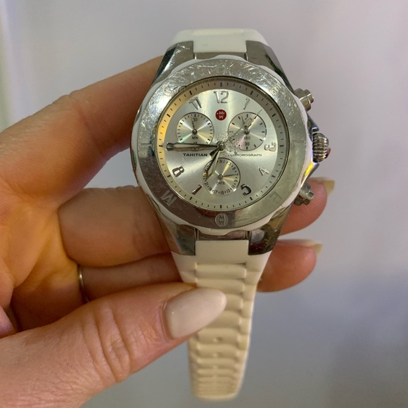 MICHELE Tahitian Jelly Bean White Watch - Picture 3 of 4